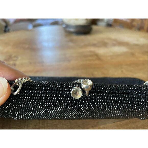 evening  black bag purse handmade in Japan - Picture 2 of 5